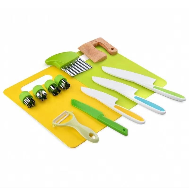 Montessori 13 Piece Kids Cooking Tools Set for Real Cooking - Perfect Birthday or Christmas Gift for Kids - Kitchen Utensils