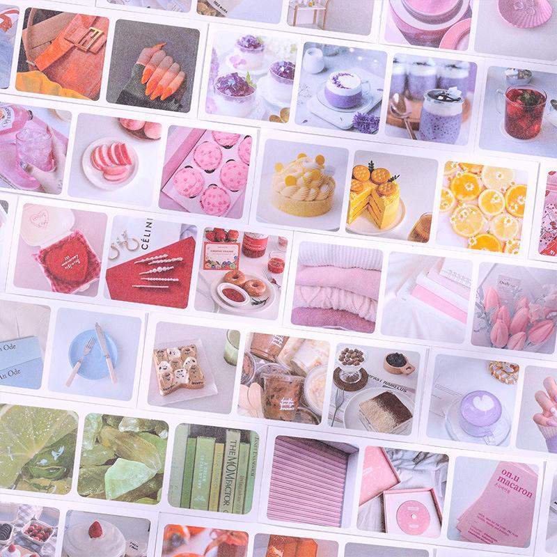 30pcs pack Random Color Scenery Pattern Sticker, Creative Multi-purpose Sticker For DIY Craft, Decoration, Hand Account