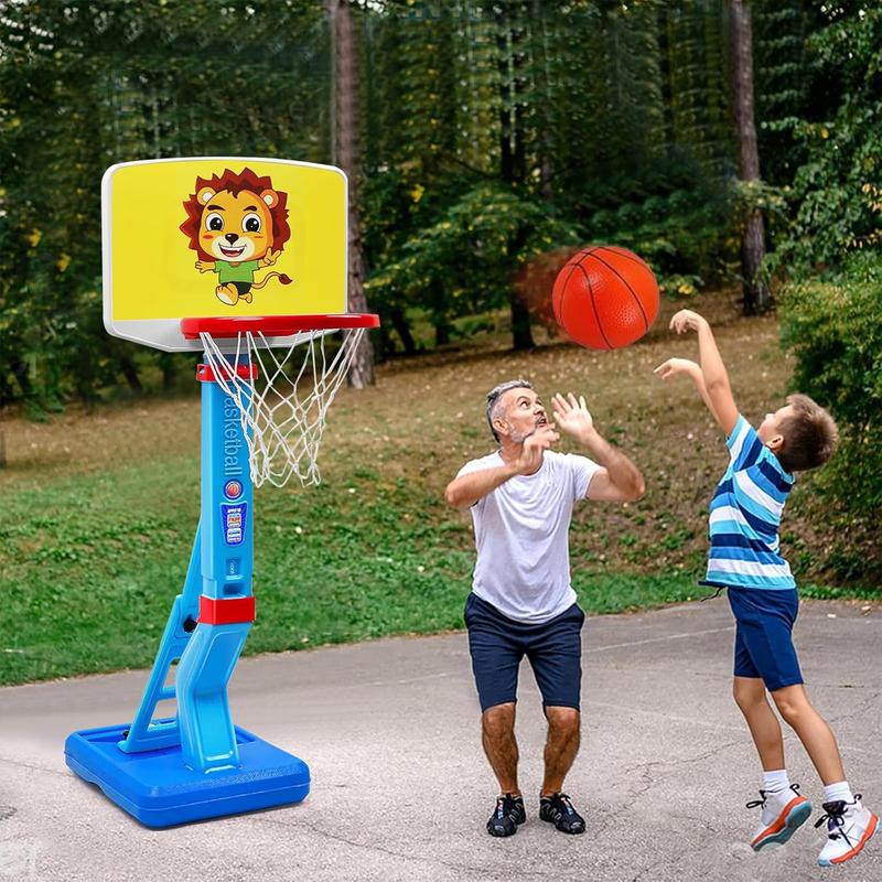 Toddler Mini Basketball Hoop Indoor Outdoor Play Portable Basketball Toy for Boys Girls Height Adjustable Kids Basketball Hoop Goal Poolside Basketball Swimming Pool Basketball