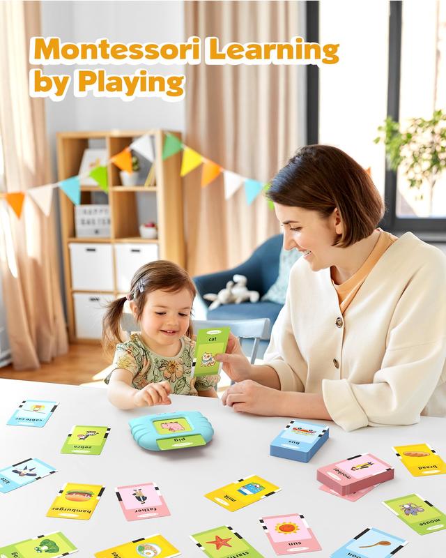 Language Learning Toys, Pocket Speech Toys, Montessori Toys with 224 Words, Children's Sensory Learning Educational Toys