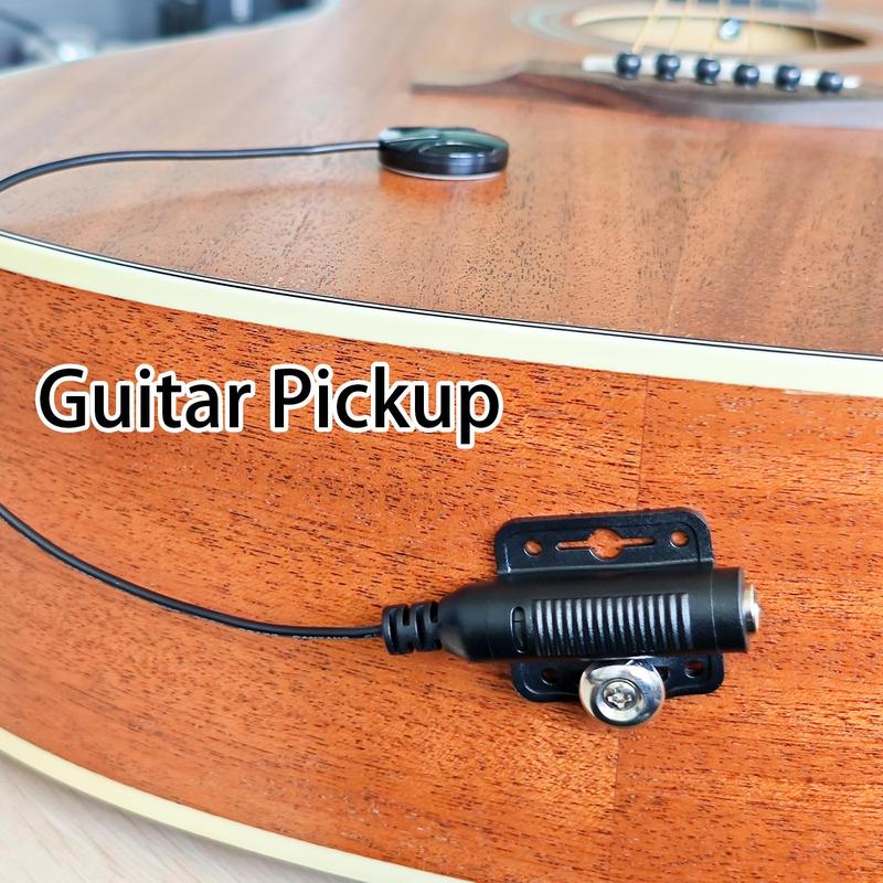 6.35mm Guitar Pickup, Guitar Piezo Transducer, Microphone Pickup, Cello Erhu Ukulele Mandolin Guitar Microphone Pickup