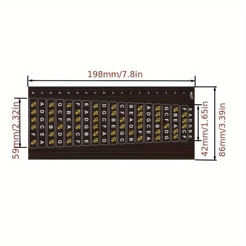 Portable Guitar Note Sticker, Guitar Chord Stickers, Music Accessories for Guitar, Guitar Parts & Accessories