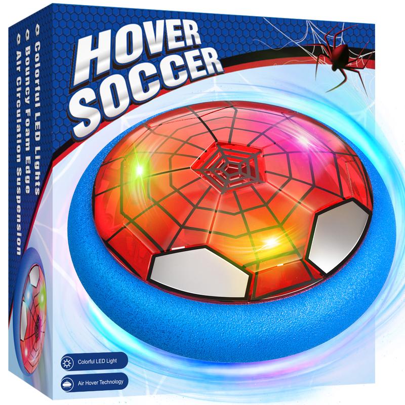 Hover Soccer Ball, Air Floating Soccer with LED Lights & Foam Bumper, Indoor Soccer Toys for Kids Ages 5-12, Ideal Birthday for  Boys Girls LED Light Rechargeable LED