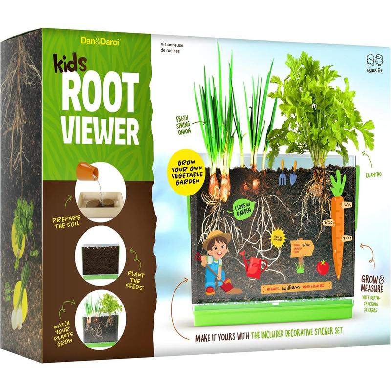 Root Viewer Kit for Kids - Grow Your Own Plant for Boys & Girls - Science STEM Toy & Craft Growing Kits for Ages 4-8 Birthday Easter Gifts for Boy, Girls 4, 5, 6, 7, 8, Year Old - Gardening Set Toys