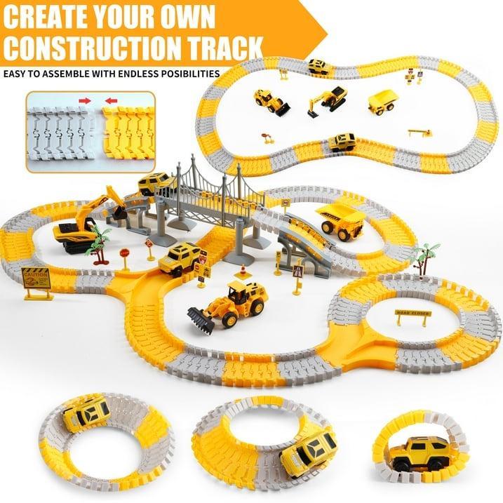 Toddler Boy Toys 276 PCS Race Tracks Toys Gifts for 3 4 5 Year Old Boys Kids