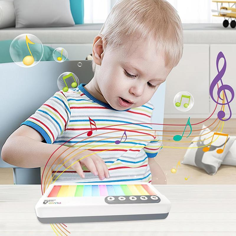 Multi-functional Electronic Piano, Creative Piano Music Toy with Light & Music, Pocket Size Music Learning Toy for Birthday Gift