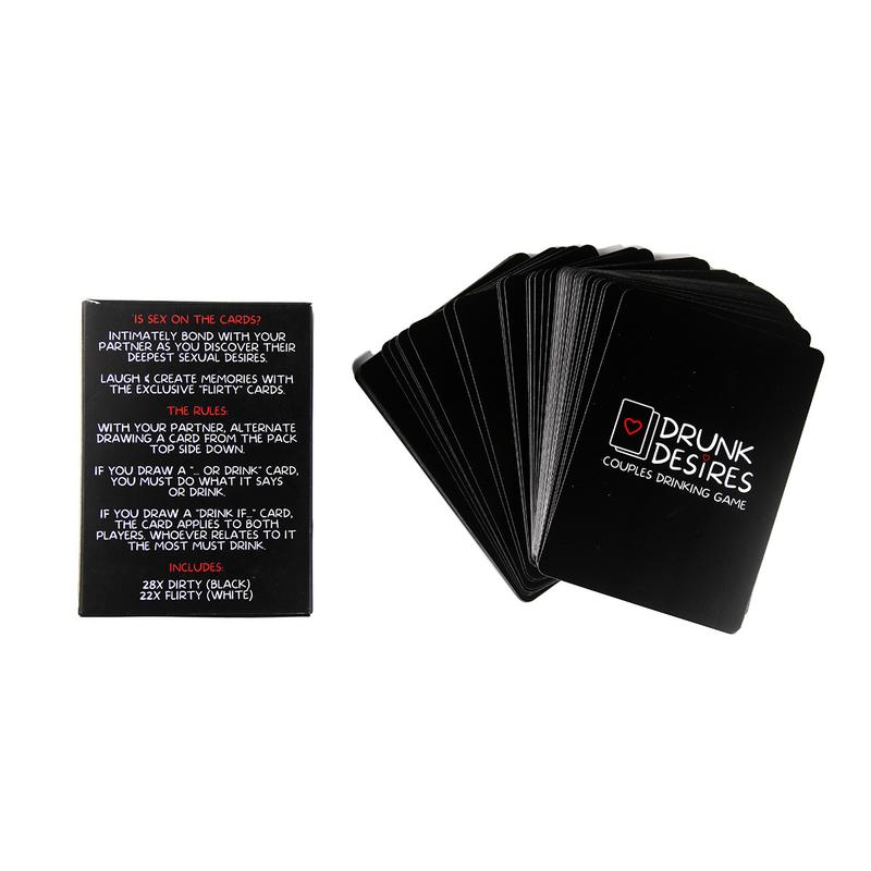 Drunk Desires - Game Night Card Games, Couples Card Game, Drinking Games Card, Including 50 Cards, A Game For Adults, Couples, Make Your Nights More Fun