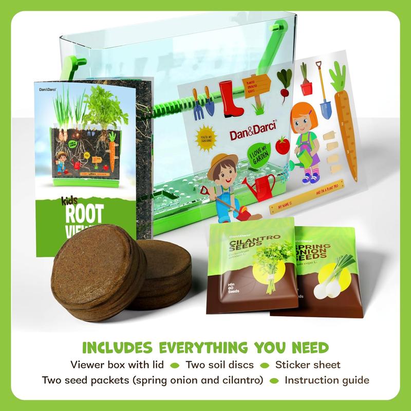 Root Viewer Kit for Kids - Grow Your Own Plant for Boys & Girls - Science STEM Toy & Craft Growing Kits for Ages 4-8 Birthday Easter Gifts for Boy, Girls 4, 5, 6, 7, 8, Year Old - Gardening Set Toys