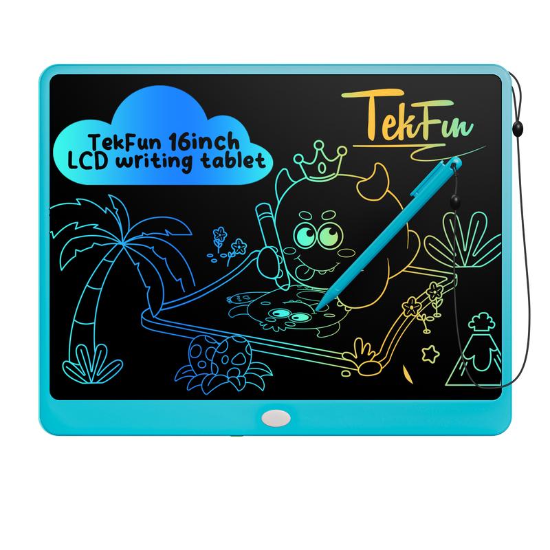 TEKFUN 16 Inch LCD Writing Board, Reusable Doodle Board Gifts Homeschool Supplies Easter Gifts, Office Memo Boards, Message Boards kids writing