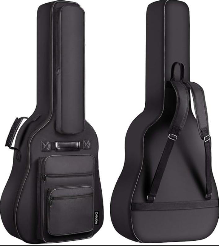 CAHAYA Acoustic Guitar Bag Thick Padding Waterproof Dual Adjustable Shoulder Strap Guitar Case Gig Bag