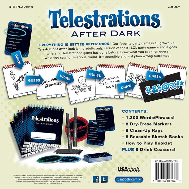 Telestrations: After Dark Adult Board Game, An Adult Twist on The #1 Party Game, The  Telephone Game Sketched Out, Ages 17+