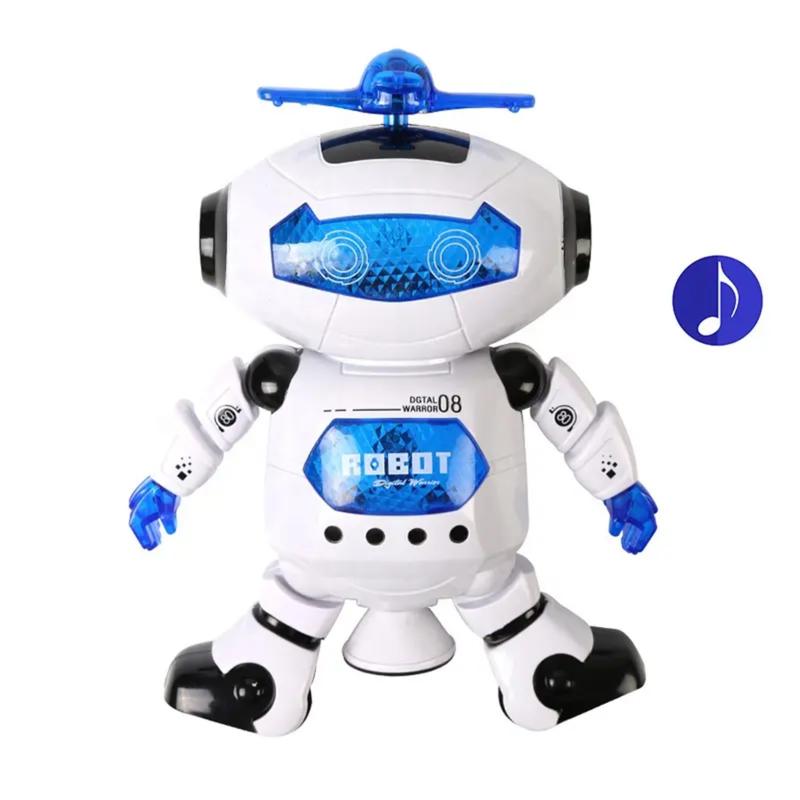 Musical Walking Dancing Robot Toy for Kids, Flashing Lights, 360° Body Spinning, Electronic Kids Toys, Perfect Gift for Xmas