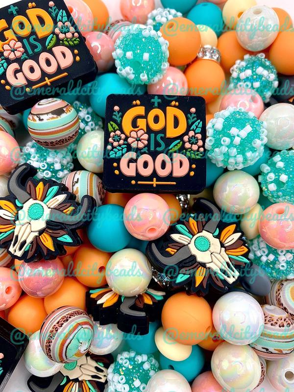 30pcs Bead Bundle 120 | God Is Good | Christian Beads | Jesus Beads