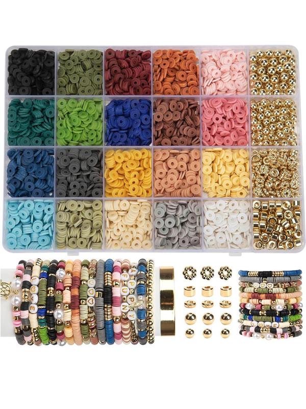 Colorful Beads Kit, DIY Jewelry Making Kit, Jewelry Making Supplies for Bracelet Necklace Earrings, Fashion Accessories for Women & Girls