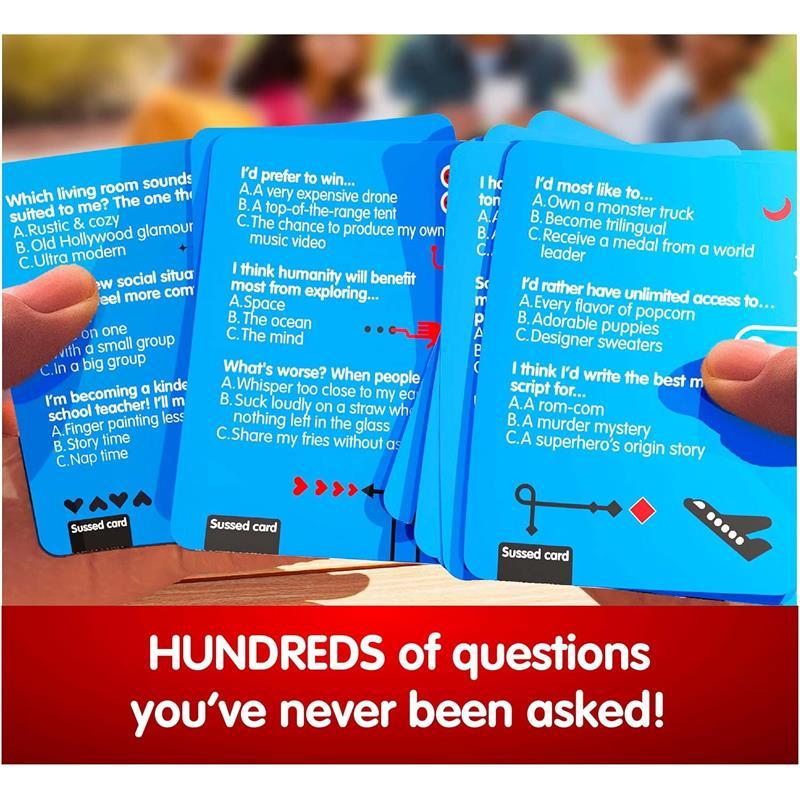 The Wacky ‘What Would I Do?’ Card Game - Stocking Stuffer for Teens, Boys, Girls - Social Fun for Kids Ages 10+ & Adults - Great Conversation Starter - Cool Blue Deck