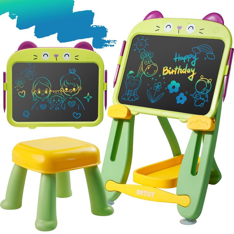 13.5-Inch LCD Writing Tablet with Stand, Colorful Doodle Board for Kids Ages 3-6, Portable Electronic Drawing Pad, Educational Toy, Creative Art Tool for Boys and Girls