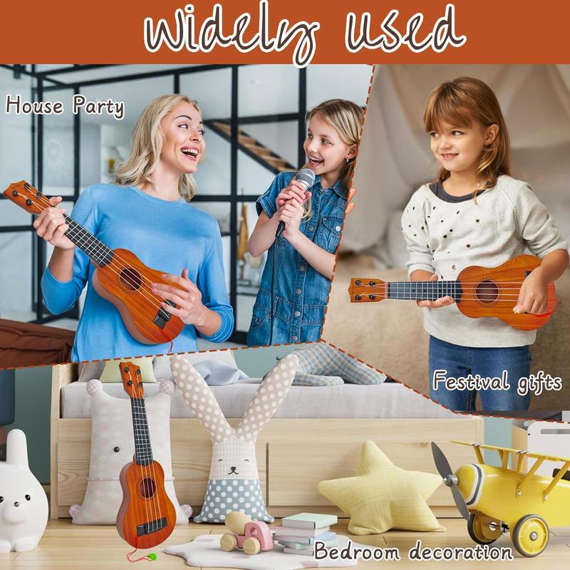 Kids Toy Ukulele Guitar,17 Inch Classical Guitar Musical Toy,4 Strings Guitar Ukulele Educational Learning Toy for Toddlers and Preschoolers