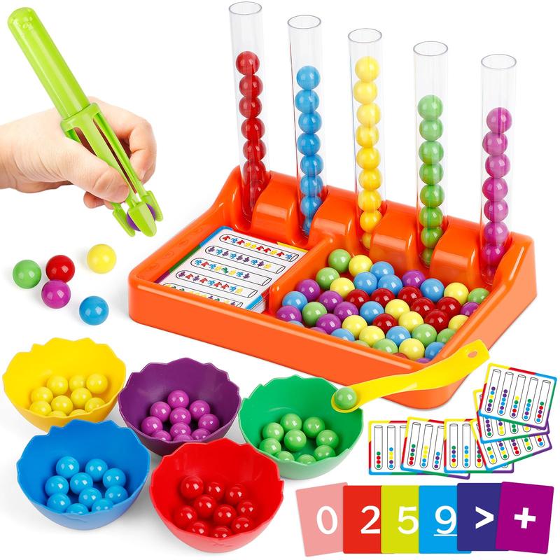 Aizweb Counting and Color Sorting Toys, Montessori Toys  Learning Activities,Math Manipulatives Matching Games Educational Learning Fine Motor Skills early education