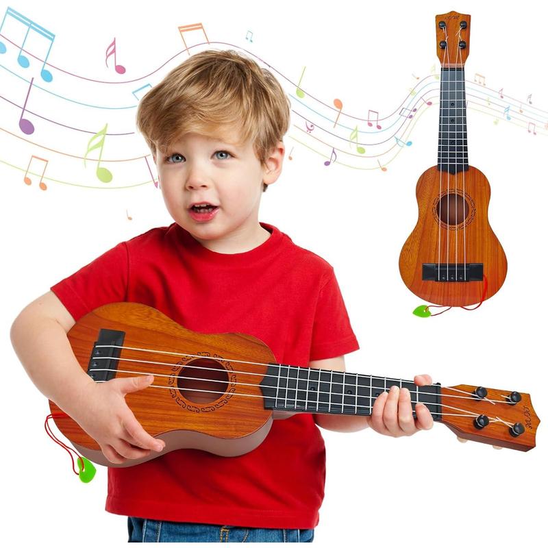 Kids Toy Ukulele Guitar,17 Inch Classical Guitar Musical Toy,4 Strings Guitar Ukulele Educational Learning Toy for Toddlers and Preschoolers