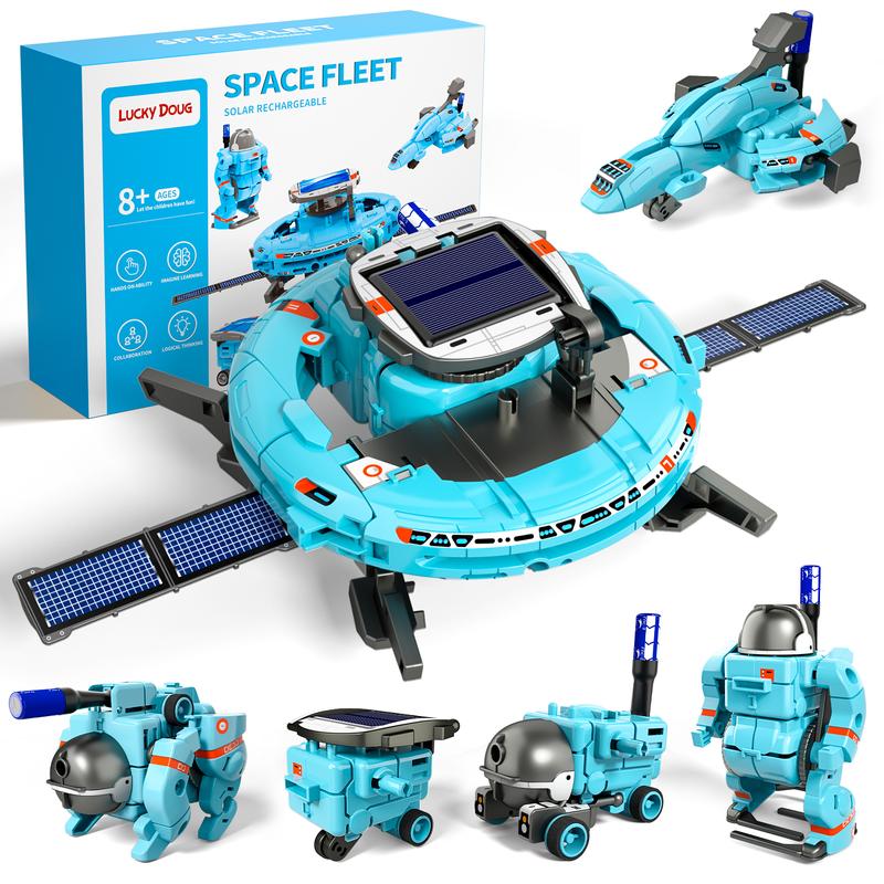 STEM Projects, 6-in-1 Building Science STEM Kits, Solar Robot Kit Space Toys Birthday Gifts