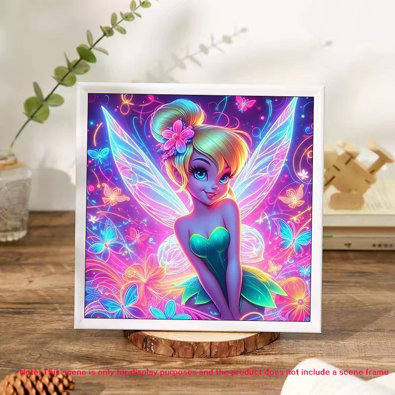 Cartoon Fairy Pattern DIY Diamond Arts Colorful Painting Kit without Frame, DIY 5D Diamond Arts Colorful Painting Kit, Wall Art Decor for Home