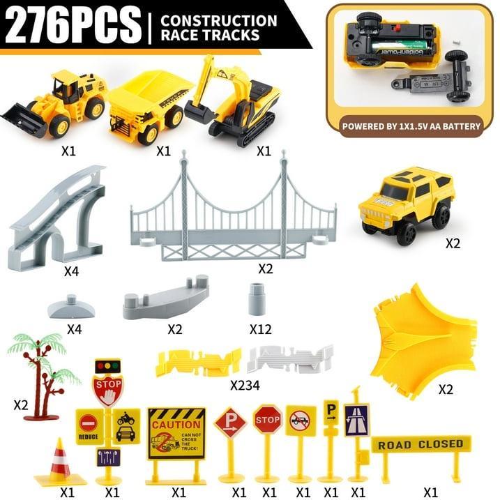 Toddler Boy Toys 276 PCS Race Tracks Toys Gifts for 3 4 5 Year Old Boys Kids