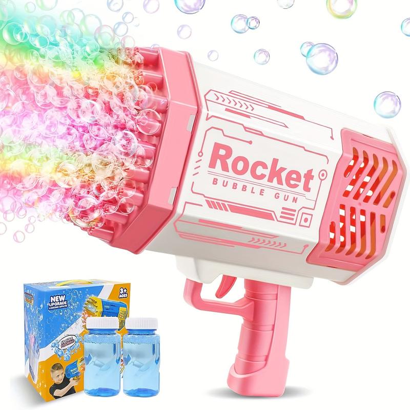 Bubble Machine Gun 69 Holes with Colorful Lights,Bubble Machine for Kids and Adults, Suitable for Parties, Gatherings, Camping, Weddings，A gift for Birthday,Christmas