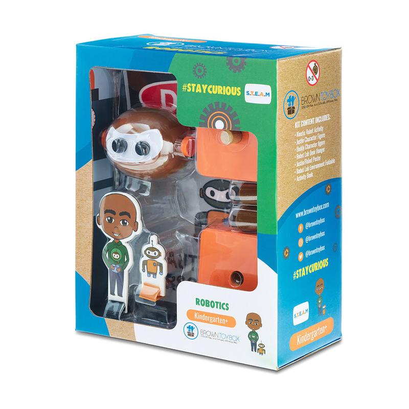 Brown Toy Box Dadisi Academy Justin Robotics STEAM Kit