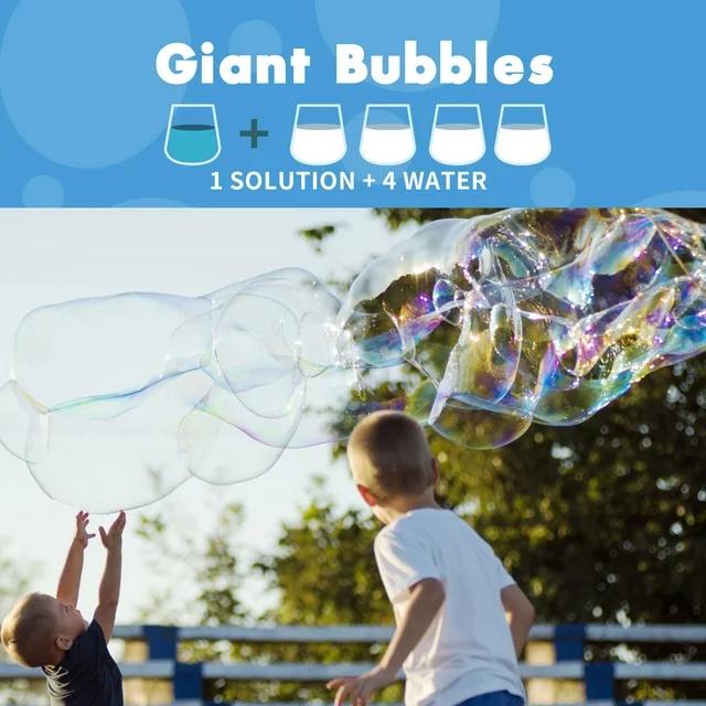 Bubble Concentrated Solution, 1 L  33.8 OZ Bubble Refill Solution Up to 2.5 Gallon for Kids Bubble Machine, Giant Bubble Wand, Bubble Gun Blower