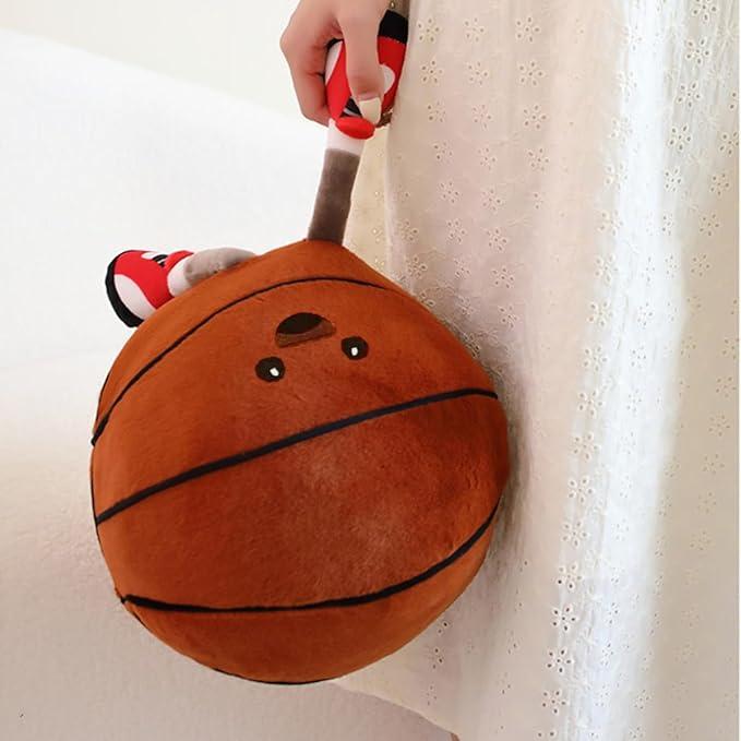 Jellycat Basketball, American football,Football,Stuff Sport Plushes, Basketball Gifts for Boys and Girls, Soft Sports Pillows Basketball Stuffed Animal Room Decor