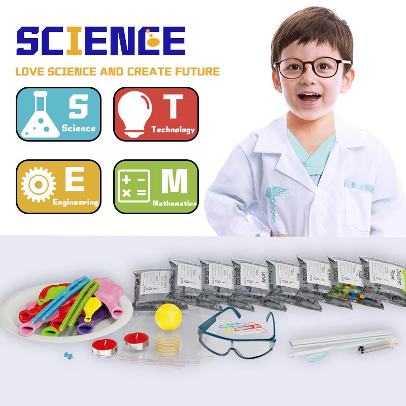 73 PCS Stunning Science Chemistry Set,STEM Experimental Materials for kids learning science discovery gift