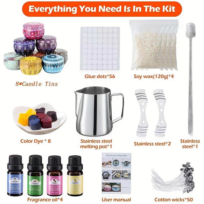 Constellation Themed DIY Candle Making Kit, 1 Set DIY Candle Making Kit with Essential Oil, Candle Making Supplies for Home Decor, Stocking Fillers Gift