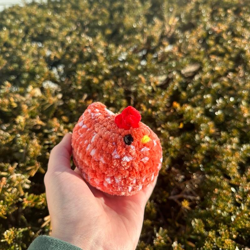 (Multiple colors) hand-crocheted chicken!