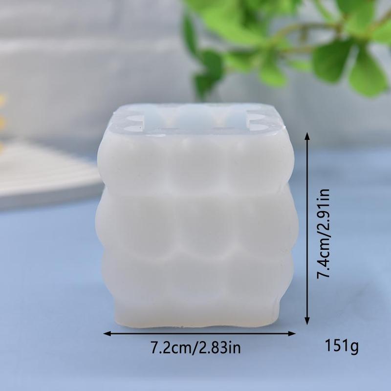 3D Rubik's Cube Shaped Candle Mold, Silicone Candle Mold, DIY Candle Making Mold for Home Decoration