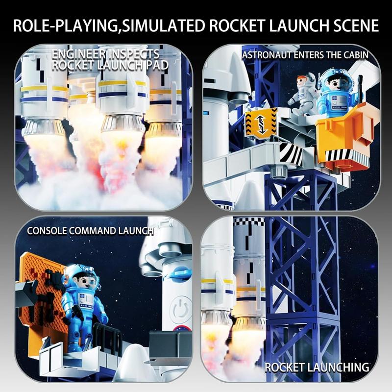 Upgraded version Space Shuttle Toys Rocket Toys，Space Toy Set， Science Educational Toys with 2 Astronauts, Projection Lamp  Best Gift,Christmas gifts, birthday gifts