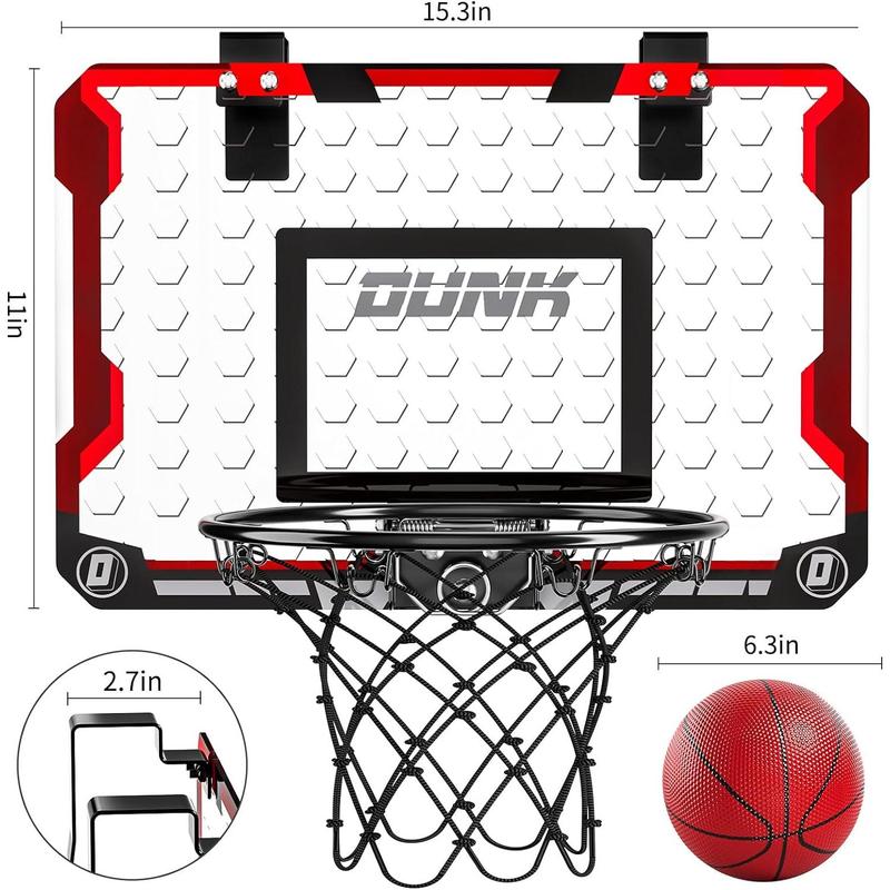 Indoor Basketball Hoop for Kids, Door Room Basketball Hoop,Mini Basketball Hoop with 4 Balls, Basketball Toys