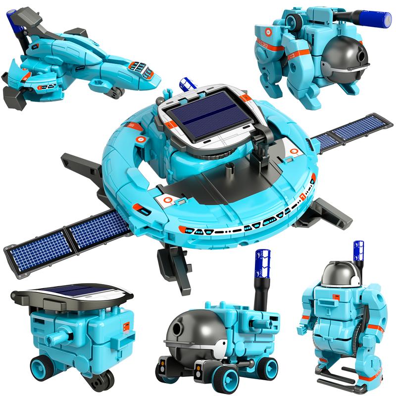 STEM Projects, 6-in-1 Building Science STEM Kits, Solar Robot Kit Space Toys Birthday Gifts