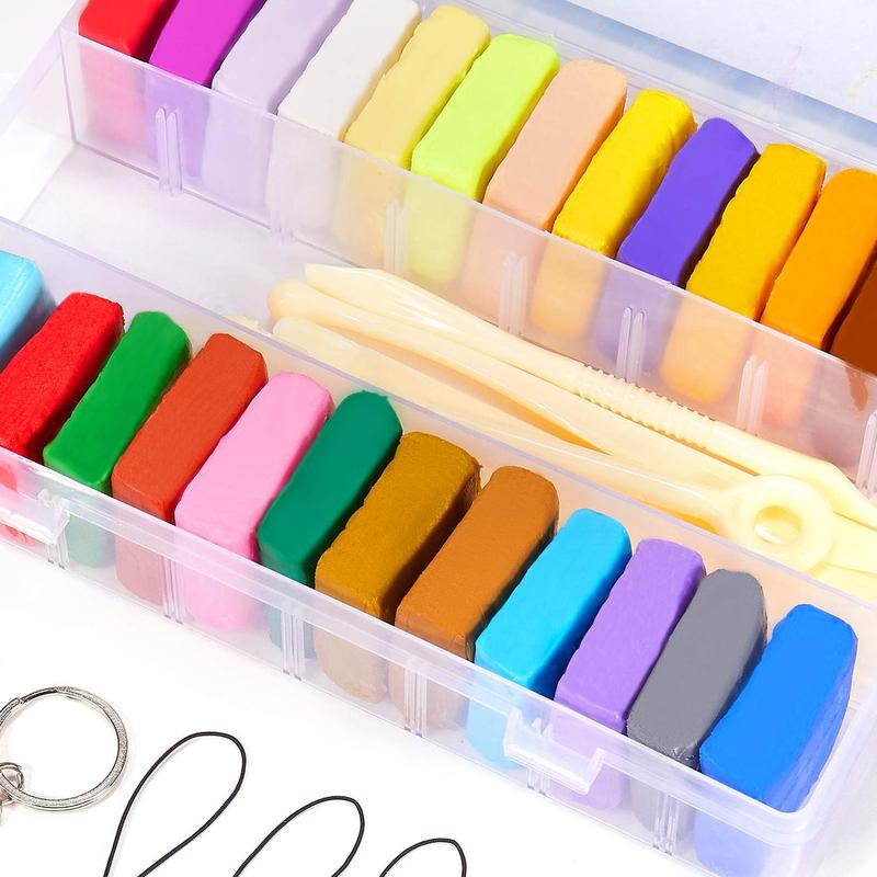 Polymer Clay Kit - 26 Colors Oven Bake Modeling Clay, Safe & Non-Toxic, Craft Gift for Kids. 0.7oz Color