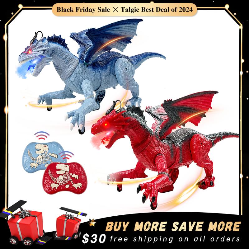 Remote Control Dragon toy, For kids Halloween gift, dragon year toy, best dream for Jurassic Fan's