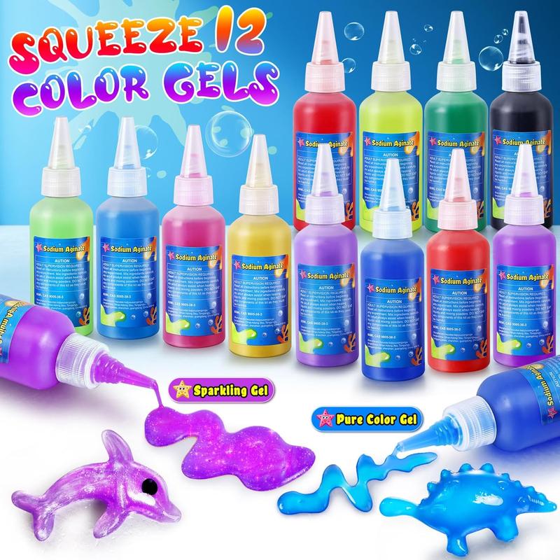 12 Colors Water DIY Gel Fairy Making Kit, Water Auqa Makes Spirites Elf, DIY Gel Toys, Handmade Soft Figures