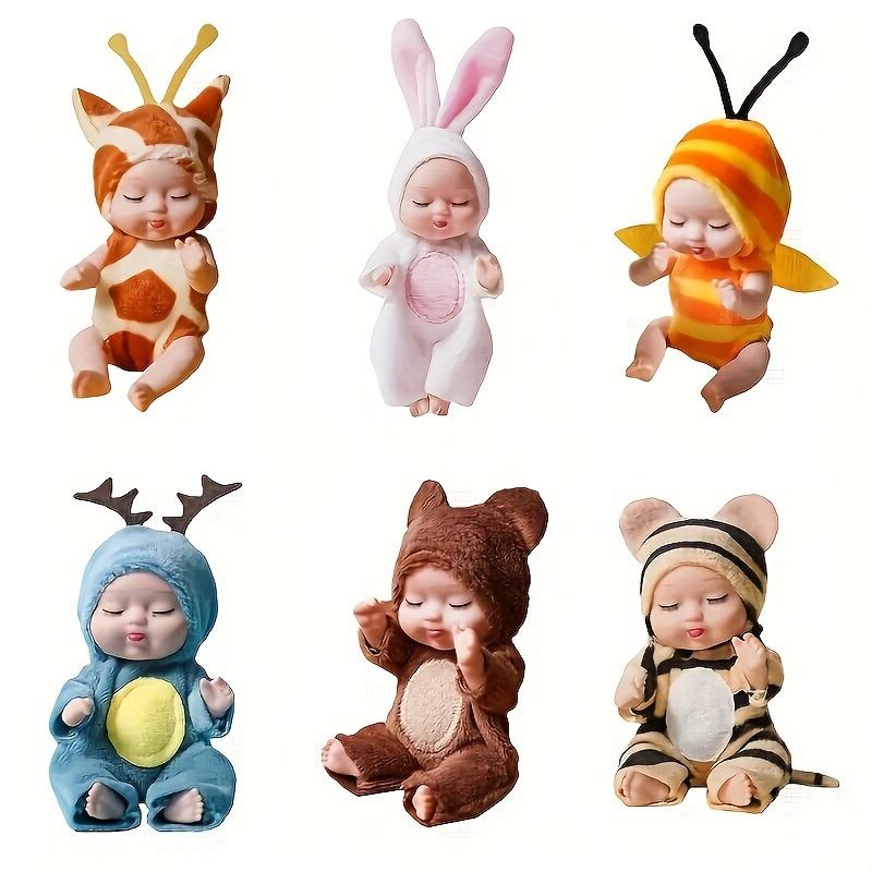 6pcs Adorable Fairy Princess Doll Set with Pajamas - 4.3