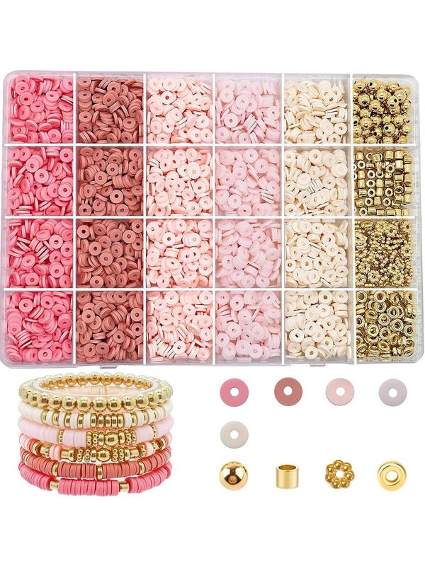 Colorful Beads Kit, DIY Jewelry Making Kit, Jewelry Making Supplies for Bracelet Necklace Earrings, Fashion Accessories for Women & Girls