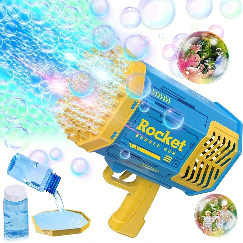 Bubble Machine Gun 69 Holes with Colorful Lights,Bubble Machine for Kids and Adults, Suitable for Parties, Gatherings, Camping, Weddings，A gift for Birthday,Christmas