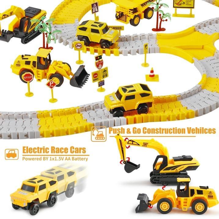 Toddler Boy Toys 276 PCS Race Tracks Toys Gifts for 3 4 5 Year Old Boys Kids