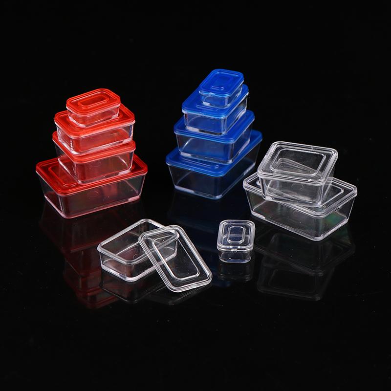 4pcs 1 12 Dollhouse Mini Fresh Keeping Box Lunch Box Model Kitchen Tableware Decoration