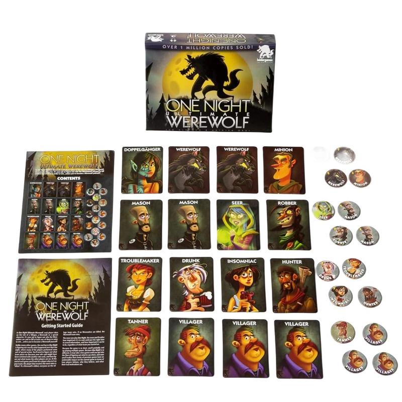 Werewolf Game, 1 Box One Night Ultimate Werewolf Game, Creative Small Gift, Holiday Game, Birthday Party Supplies, Birthday Gift