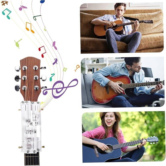 Guitar Chord Presser, Guitar Virtuoso Chord Presser, Guitar Chord Trainer Guitar Learning Tools, Guitar Assistant Practical Teaching Tool for Beginners Guitar Learning Tool Accessories Guitar Chord