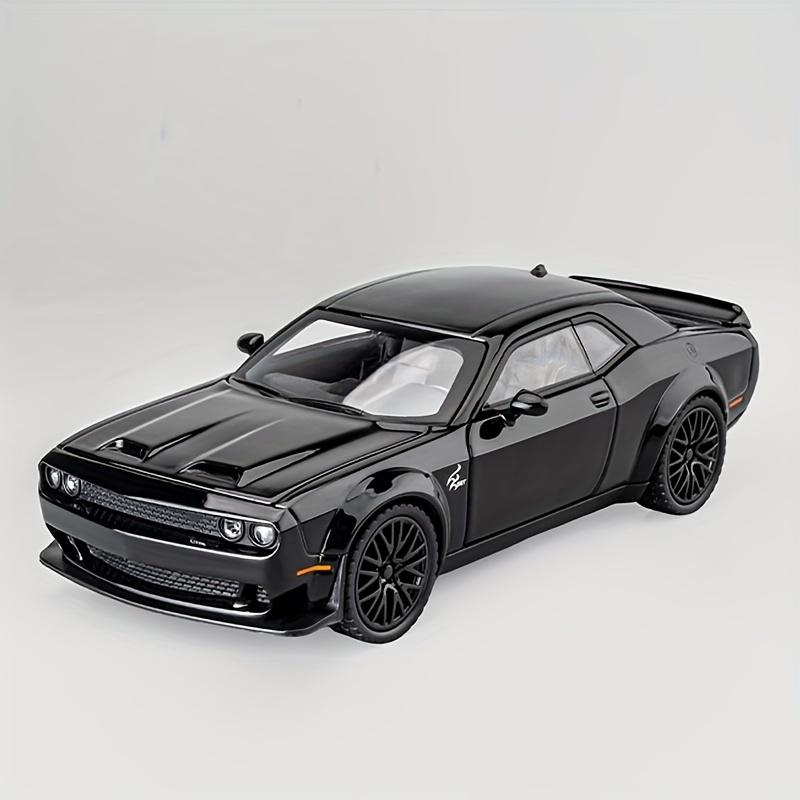 Realistic Dodge Challenger Hellcat Toy Car 1 32 Scale with Pull Back, Sound & Light for Kids, Ideal Gift for Car Fans