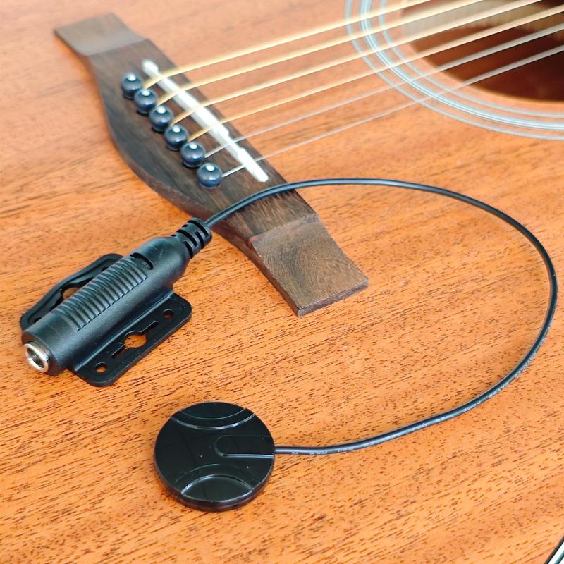 6.35mm Guitar Pickup, Guitar Piezo Transducer, Microphone Pickup, Cello Erhu Ukulele Mandolin Guitar Microphone Pickup