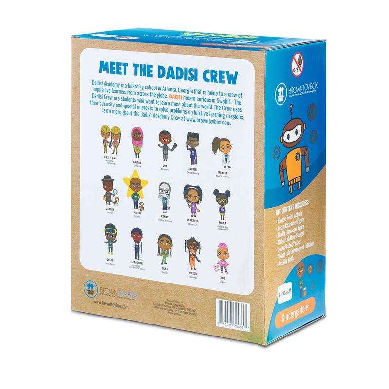 Brown Toy Box Dadisi Academy Justin Robotics STEAM Kit